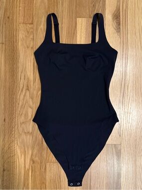 SKIMS Black Shaping Bodysuit